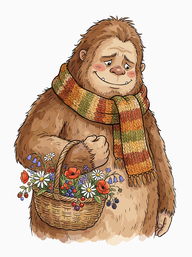 Cryptidcore: Bigfoot's Berry Basket by bapupa