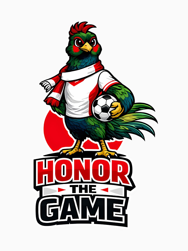 Japan Green Pheasant Soccer Mascot Honor The Game Football Fan T-Shirt Sticker by nolanaygiz