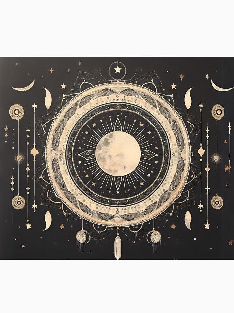Boho Celestial Sun Moon Stars Aesthetic by Dshoppin