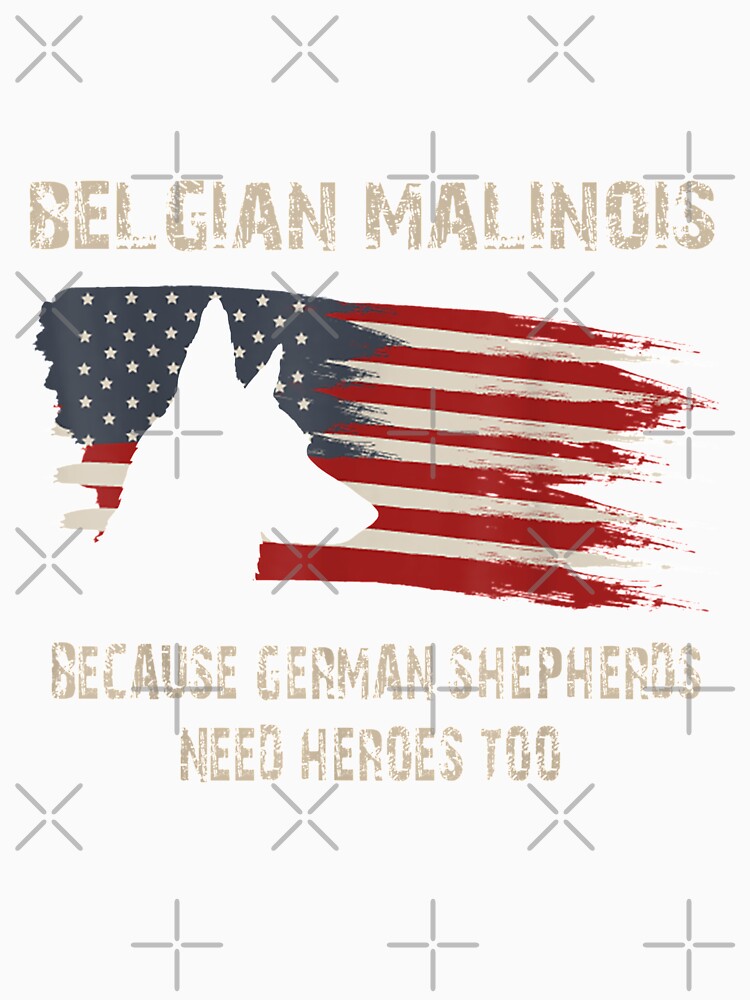 Belgian Malinois American Flag by WoengZung583
