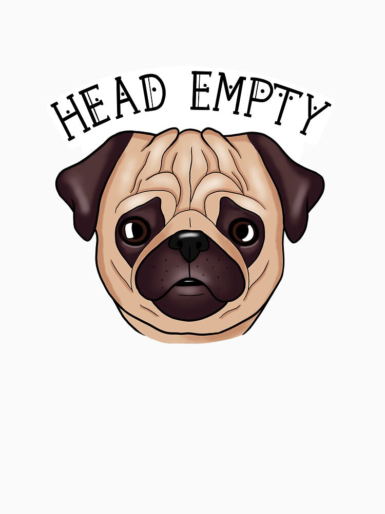 Head Empty Pug by ArtbyDannyGavin