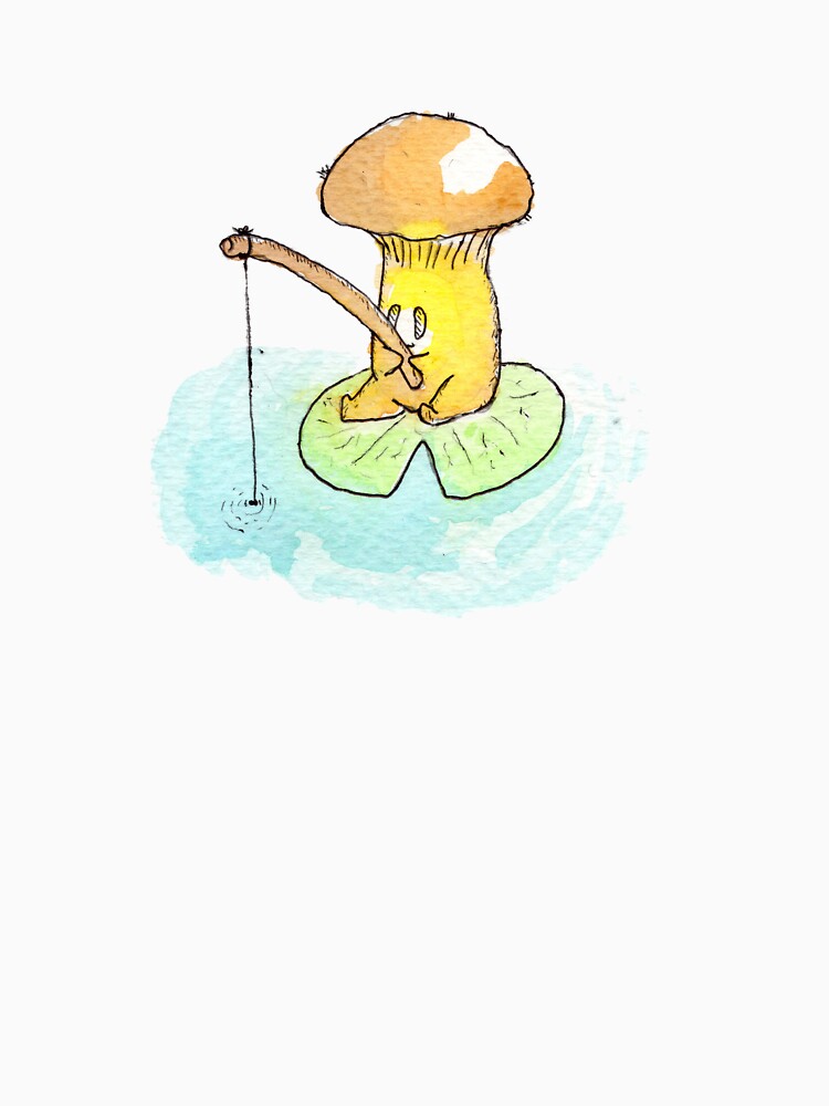 Cute mushroom fishing by LilComfyFella