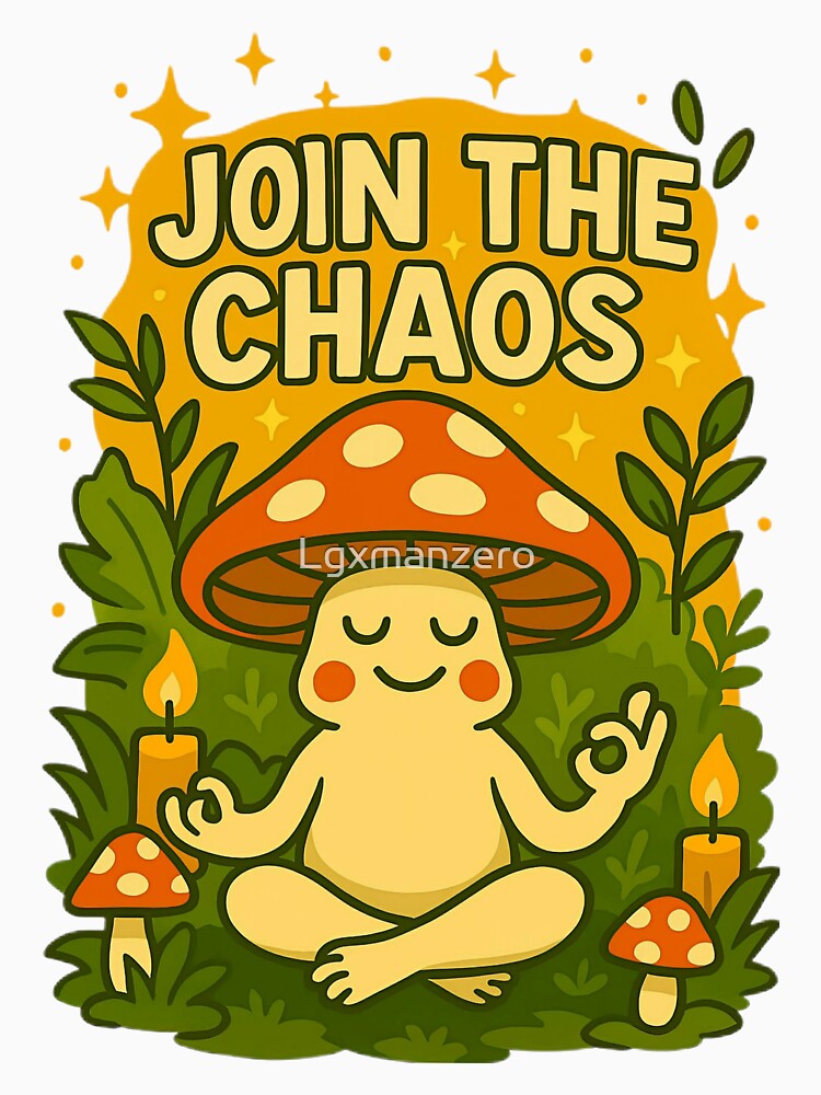Mushroom Meditation – Whimsical Calm in a Colorful Forest by Lgxmanzero