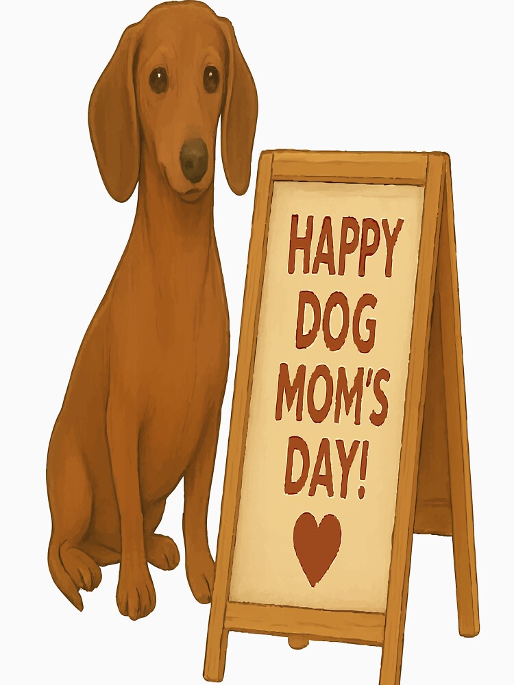 Dachshund Love: Happy Dog Mom’s Day Delight by AbstractAnom