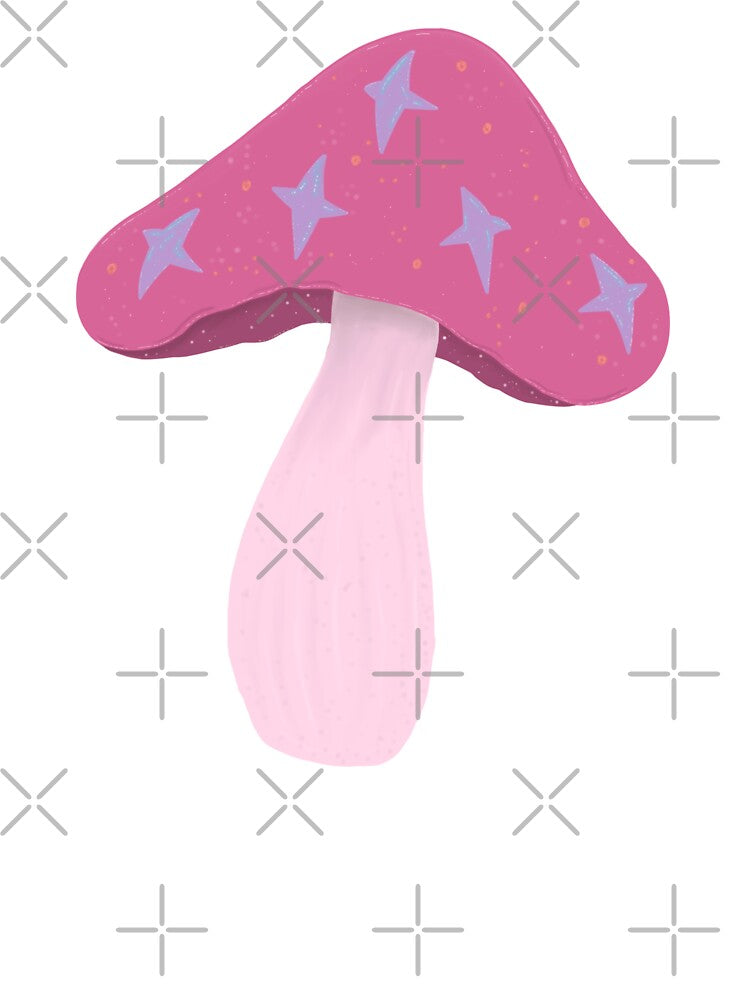 Pink Sparkle Shroom by designqween
