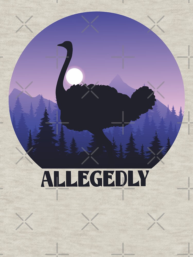 Allegedly Ostrich - Funny Meme Bird by Bowiex