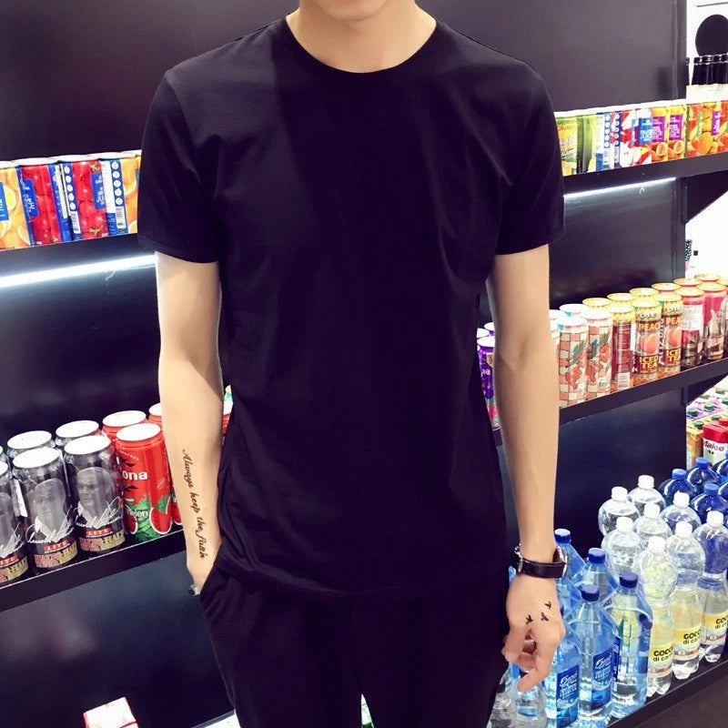 Men's Loose Fit T Shirt Stylish Short Sleeve Top for Spring/Summer Outings