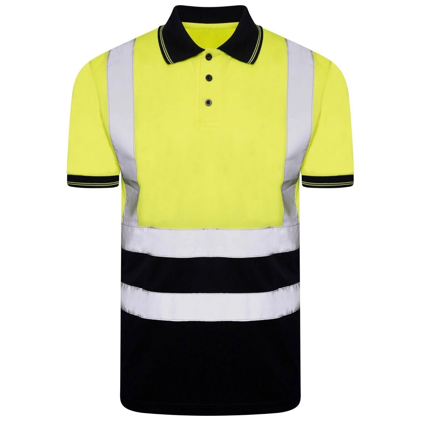 Hi Vis T Shirt Polo Security Work Shirts High Viz Reflective Tape Top