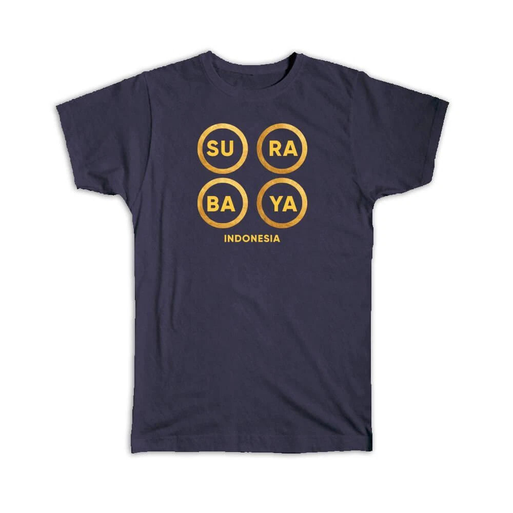 Gift T-Shirt : Surabaya Indonesia Modern Graphic