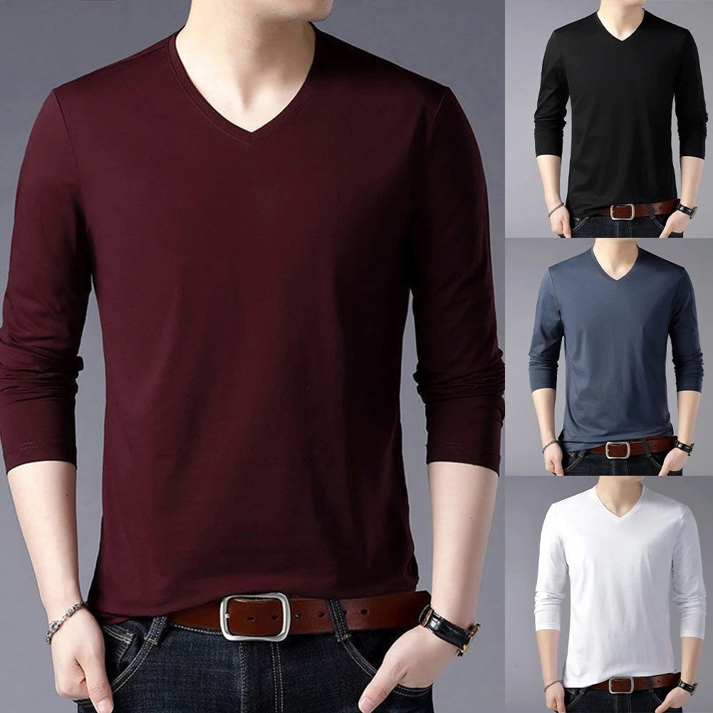 Long Sleeve V-neck Daily Wear Shirts Brand New Condition Holiday And Party Usage