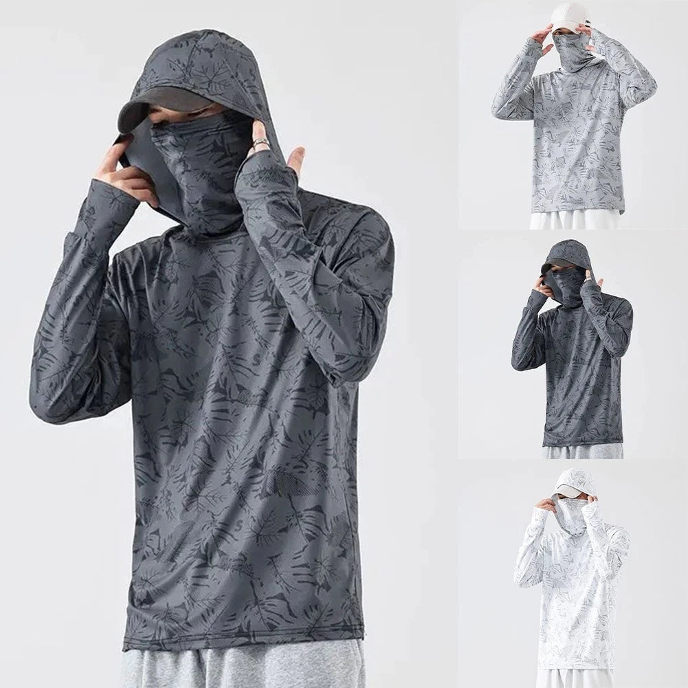 Men Fishing Shirt Lightweight Breathable For Casual Daily Wear Anti-uv Garment