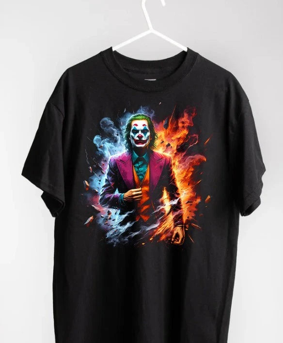 The Joker unisex Black T-Shirt - cotton - movies comics joker graphic tee