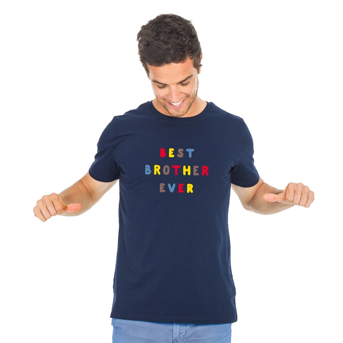 Men's Short Sleeve T-Shirt BEST BROTHER EVER COLORED WAF