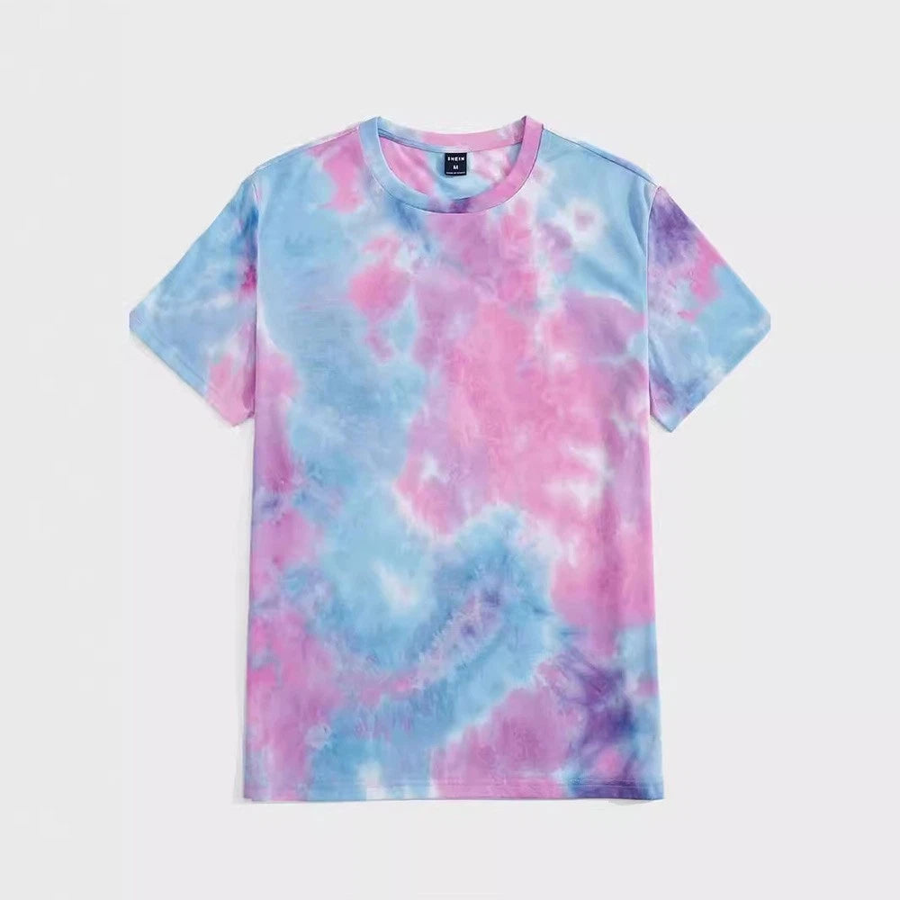 Mens casual pullover tshirt short sleeve printed roundneck for all year