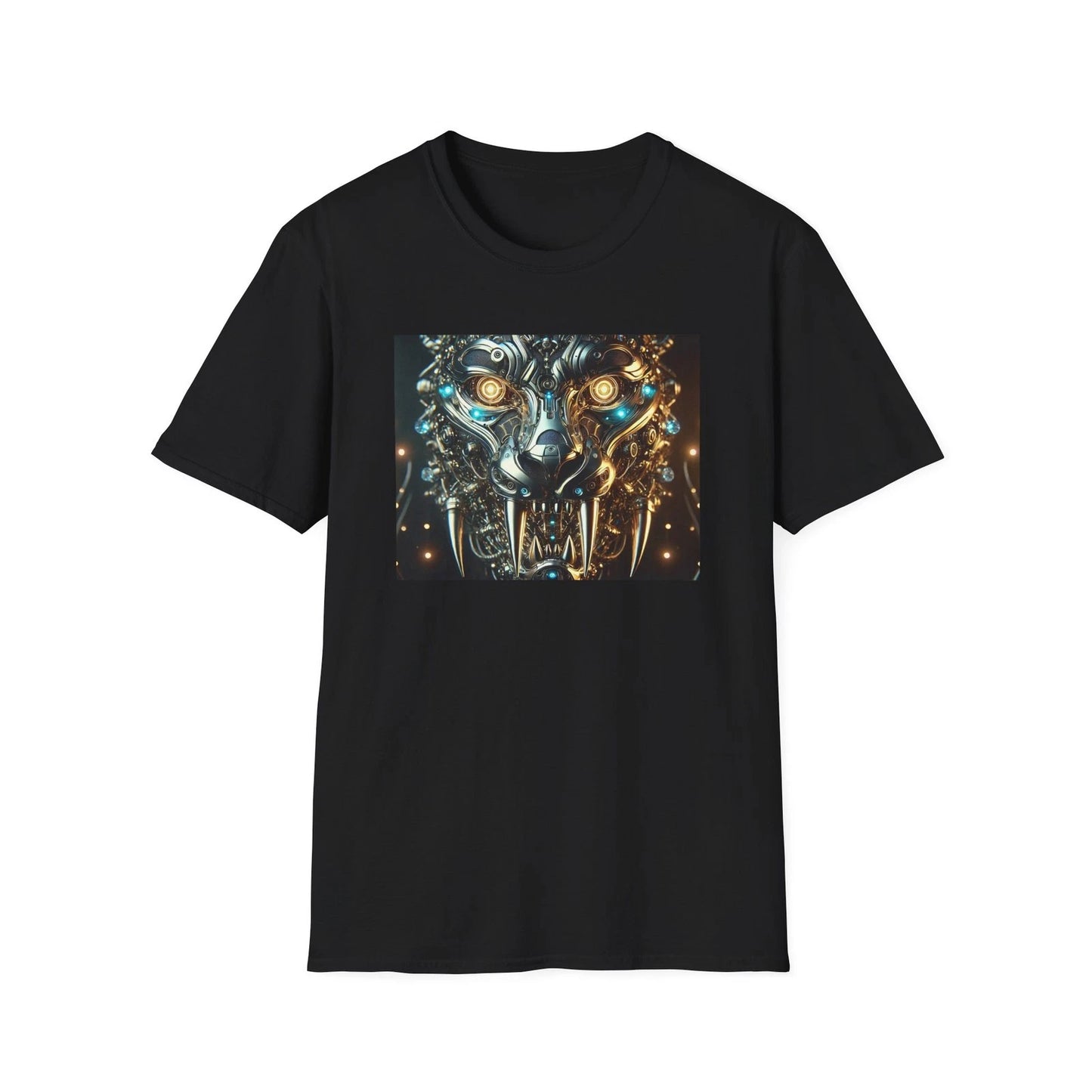 Cyber Wolf T-Shirt | Futuristic Steampunk Wolf Graphic Tee Sci-Fi Streetwear