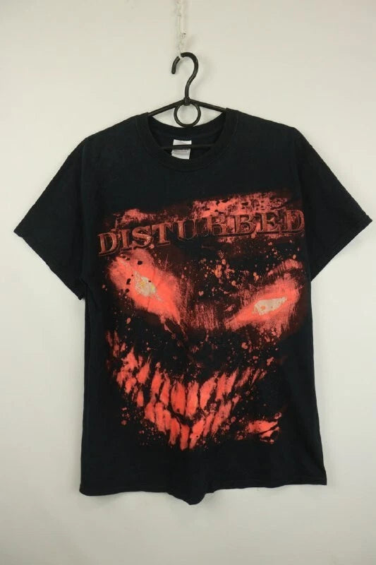 Gildan Heavy Cotton Black Cotton Crew Neck Short Sleeve Pullover Print T-Shirt M
