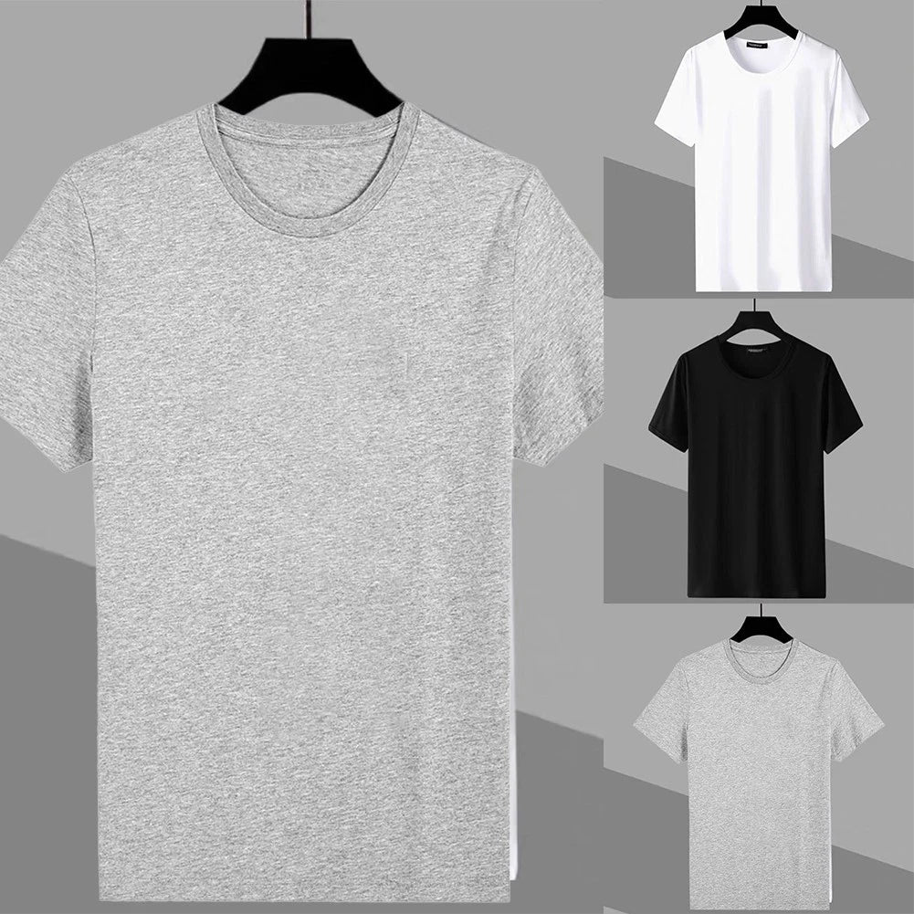 Men's Casual Round Neck Tee Stylish and Comfortable for Summer Outfits