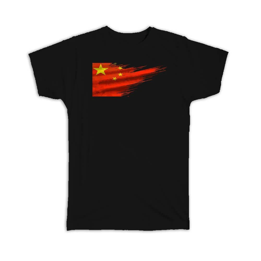 Gift T-Shirt : China Flag Modern Country Expat