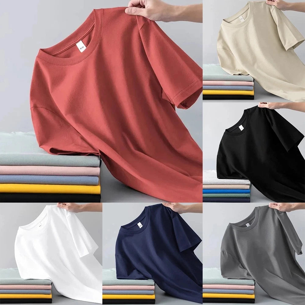 Stylish and Comfortable Men's Tops in Solid Colors for Everyday Outfits