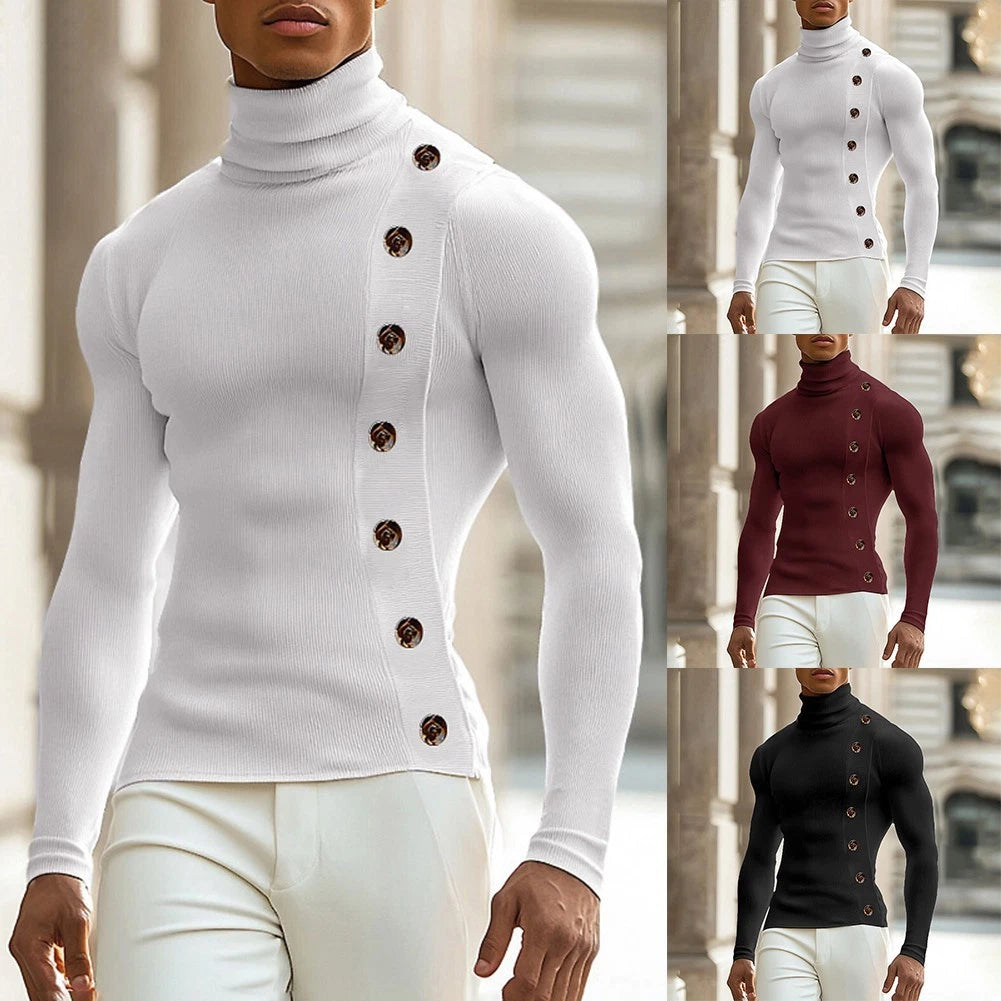 Fashionable Look Long Sleeve Shirt Applicable For Men Solid Pattern Design