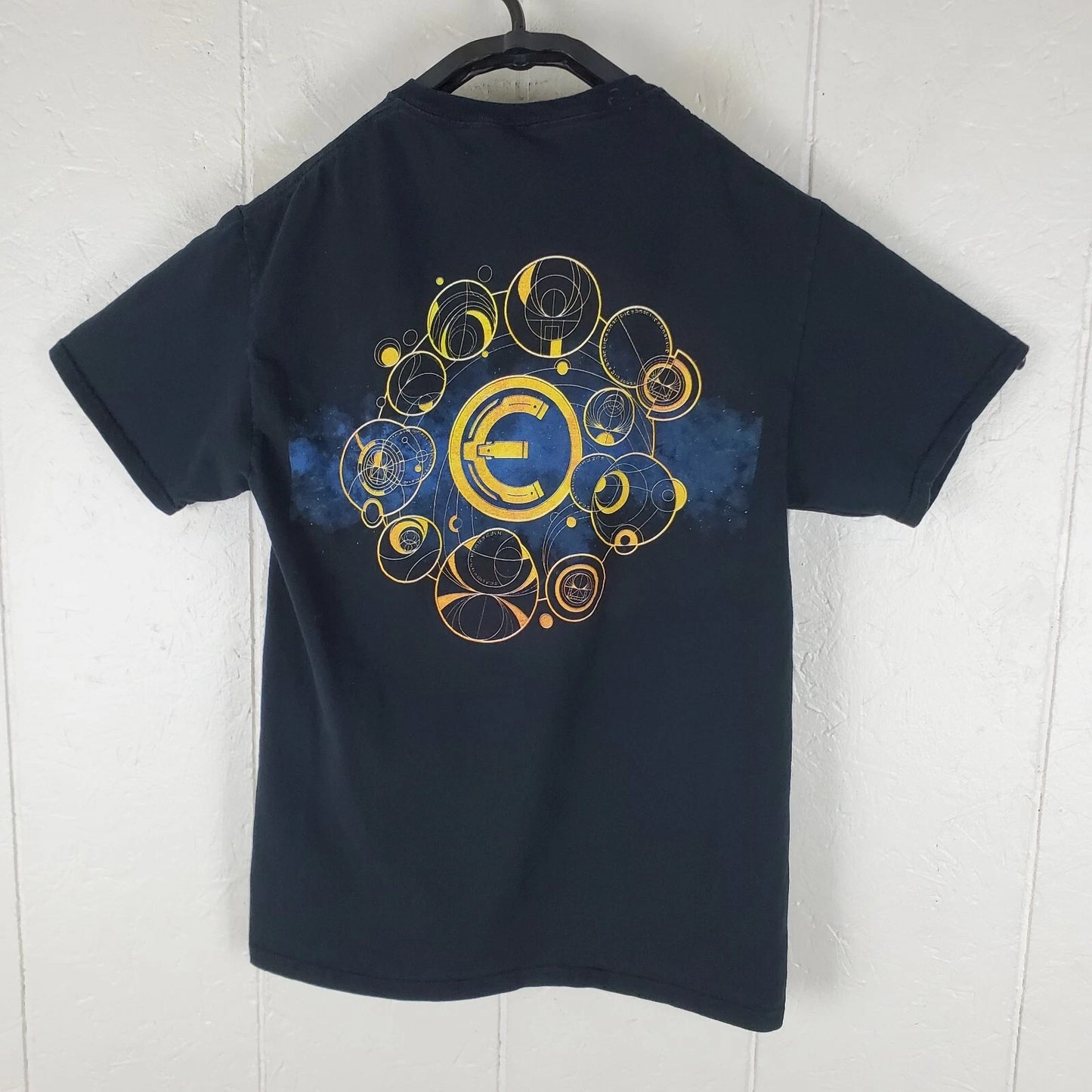 Eternals Shirt Men Small Black Crew Neck Short Sleeve Graphic Stretch Pullover