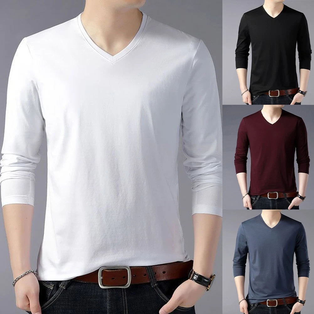 Daily Activities Long Sleeve V-neck Daily Wear Shirts Casual Wear Option