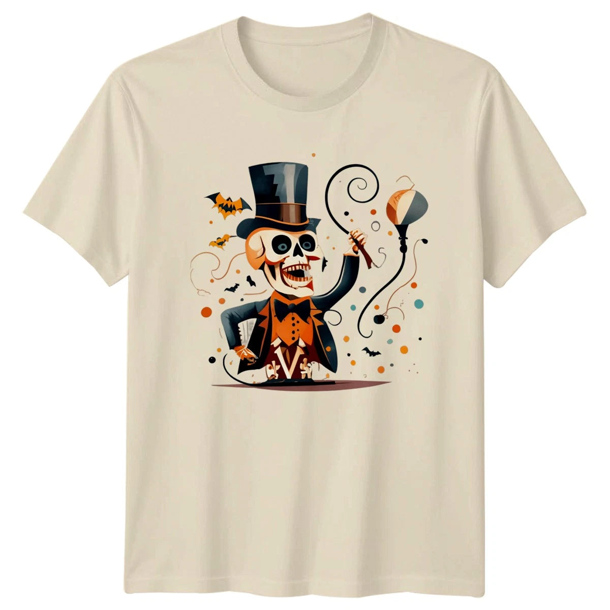 Stylish Skeleton Ringmaster T-Shirt Halloween Gift For Him And Her