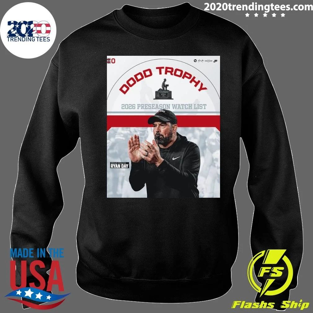 Head Coach Ryan Day Has Been Named To The Dodd Trophy 2026 Shirt