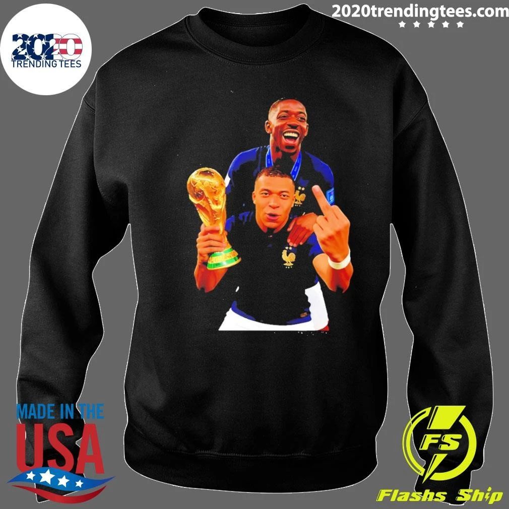 Kylian Mbappe and Ousmane Dembele France National Team Collage Trophy Shirt