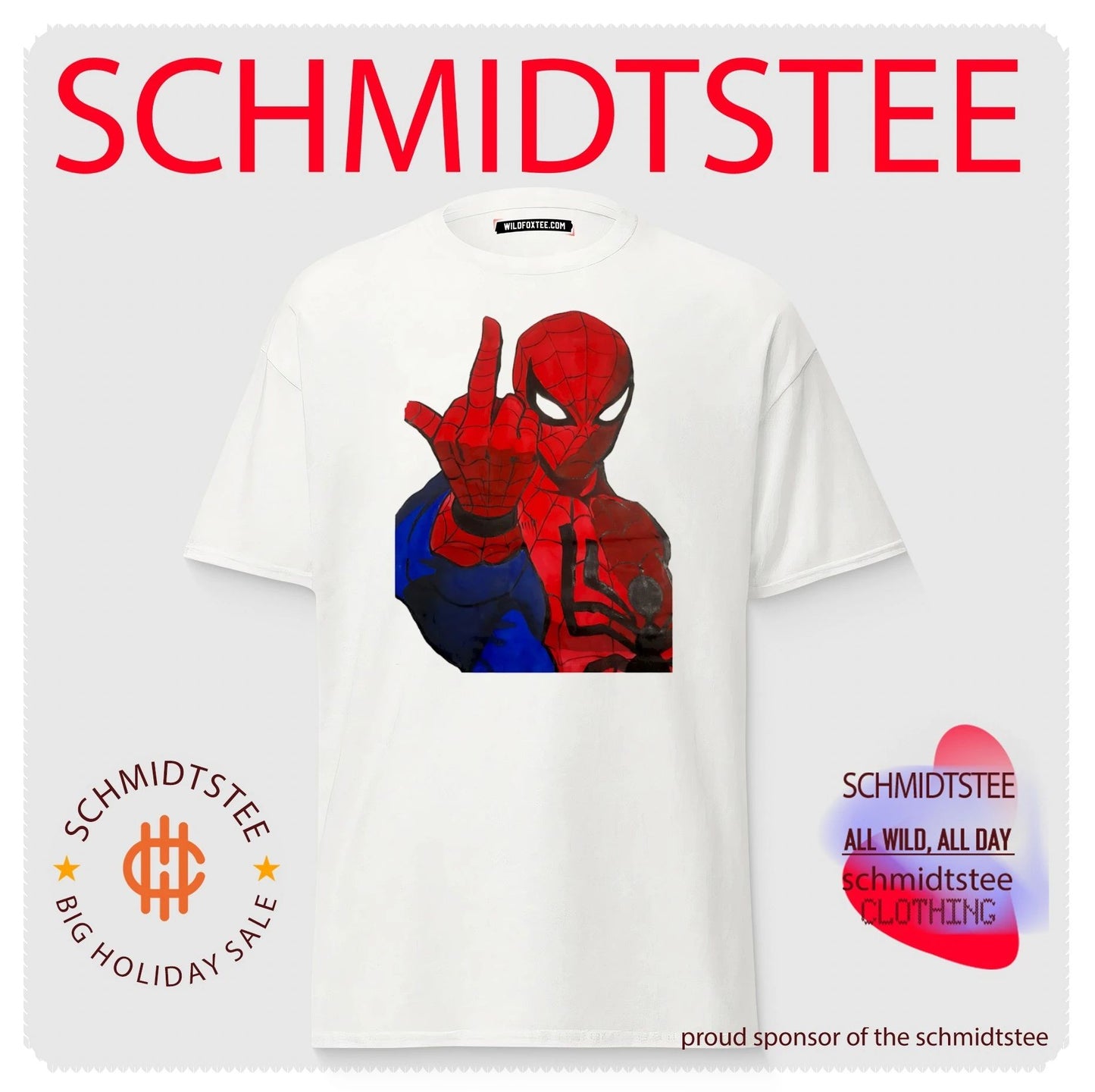 Spider-Man Middle Finger Gesture shirt