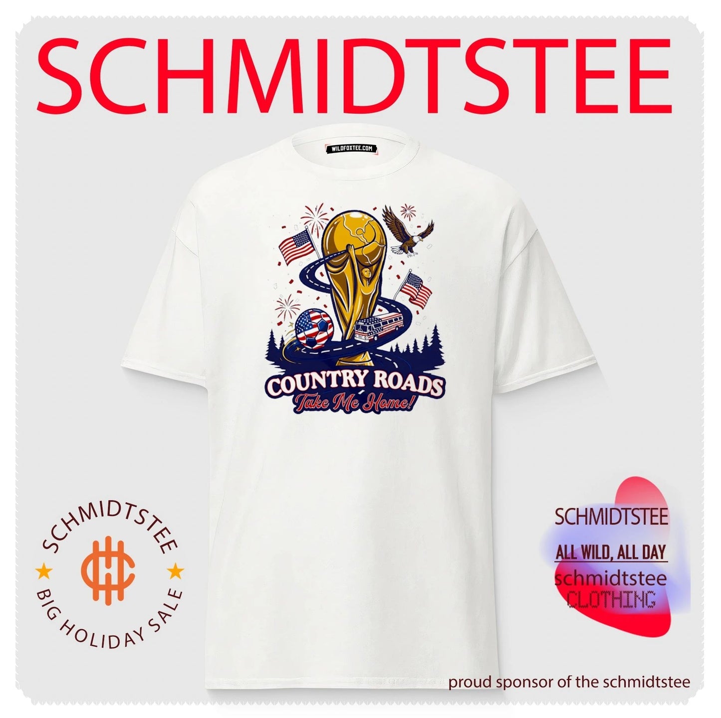 Country Roads Take Me Home World Cup Soccer USA shirt