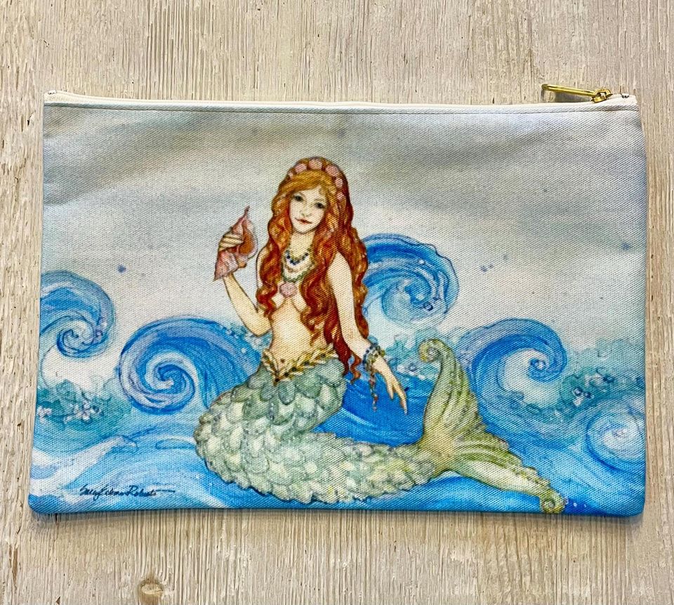 Mermaid Zipper Pouch/Clutch/Makeup Bag
