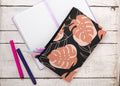 Minimalist Monstera Bag, Makeup Pouch, Pencil Case, Cosmetic, Gift Giving Idea, Small, Large, Plant Mom, Plant Lover, Minimalistic Design