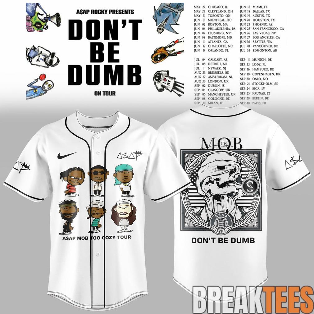 ASAP Rocky DON’T BE DUMB WORLD TOUR 2026 Baseball Jersey