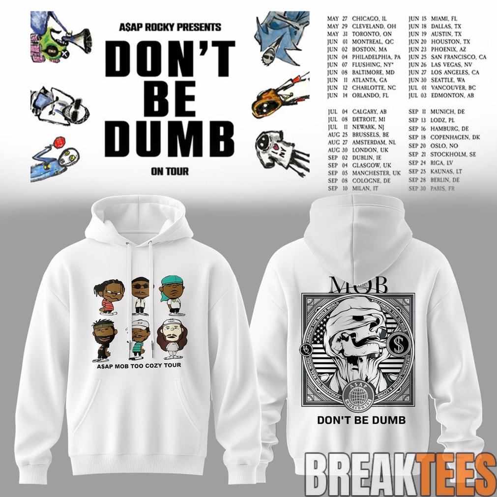 ASAP Rocky DON’T BE DUMB WORLD TOUR 2026 White Hoodie