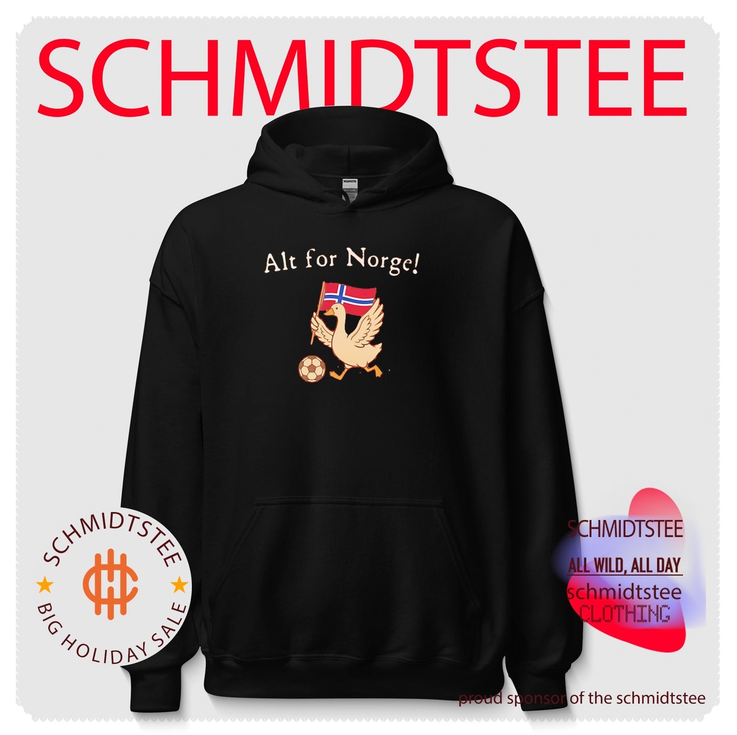 Alt for Norge Goose Soccer Norway Norwegian shirt
