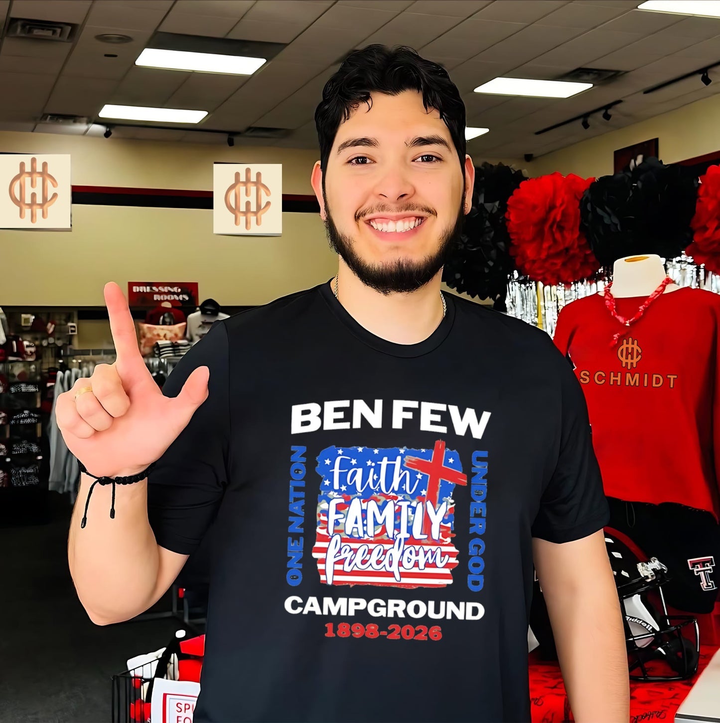 Ben Few Campground 1898-2026 One Nation Under God vintage shirt