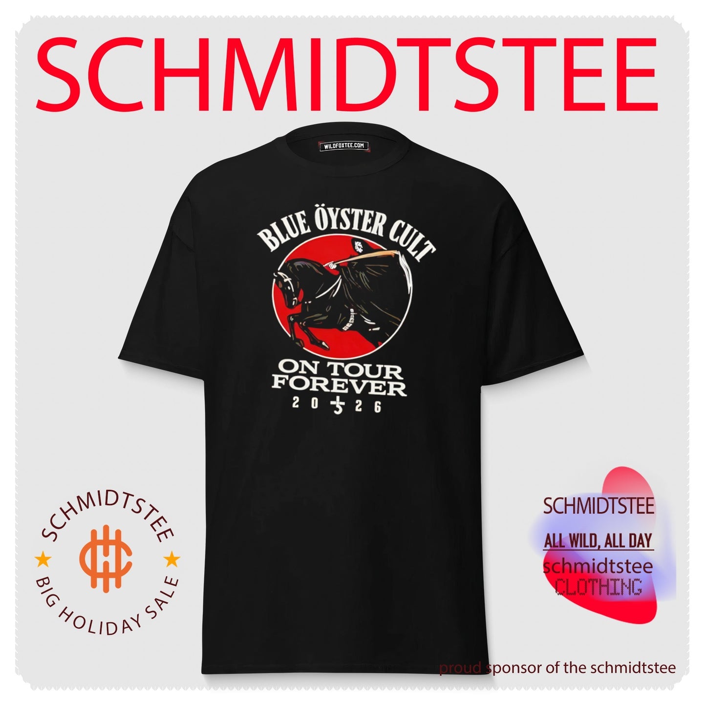 Blue Öyster Cult On Tour Forever 2026 Grim Reaper shirt