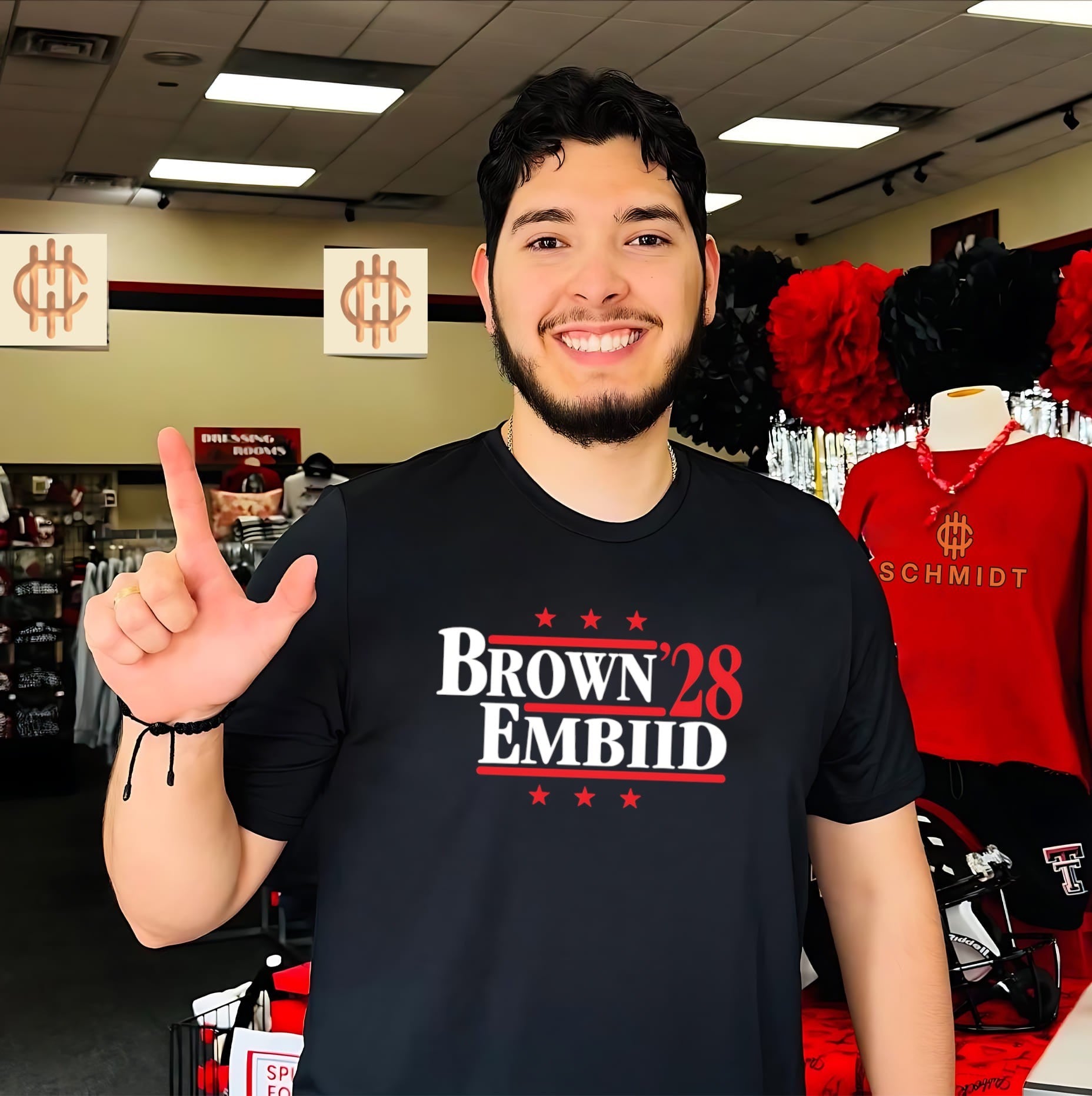 Brown and Embiid ’28 Philadelphia 76ers shirt