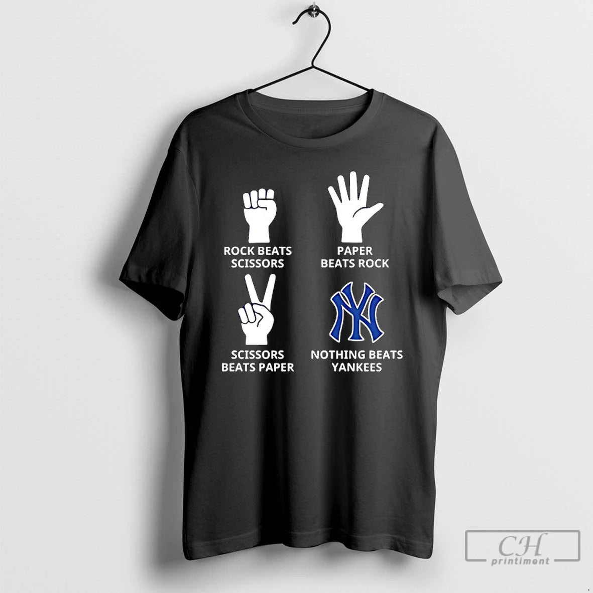 Classic New York Yankees Nothing Beats Rock Beats Scissors Paper Beats Rock Scissors Beats Paper