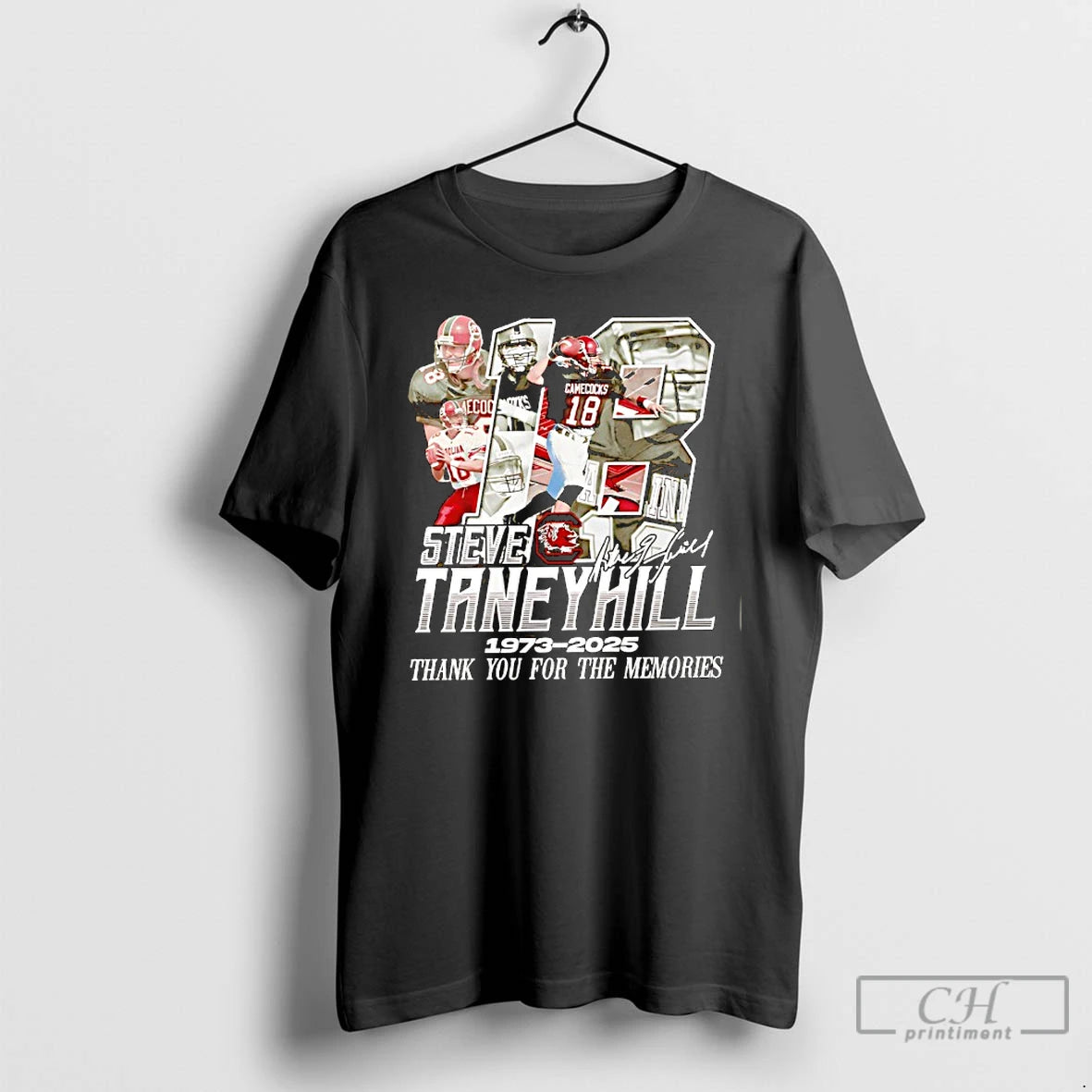Classic Steve Taneyhill South Carolina Gamecocks 1973 2025 Thanh You For The Memories T Shirts
