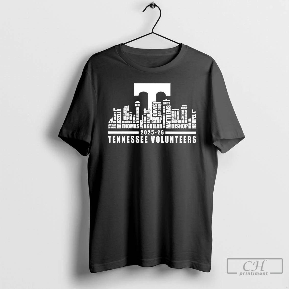 Classic Tennessee Volunteers 2025 26 Players Names City Skyline