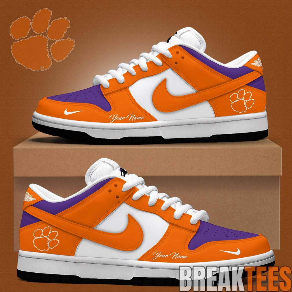Clemson Tigers Special New Edition Custom Dunk Shoes