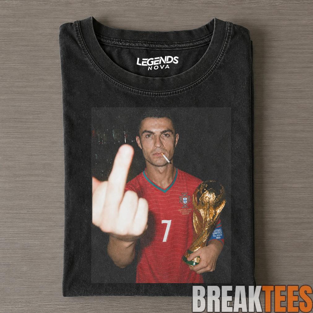 Cristiano Ronaldo 2026 Vintage World Cup Smoke Tee