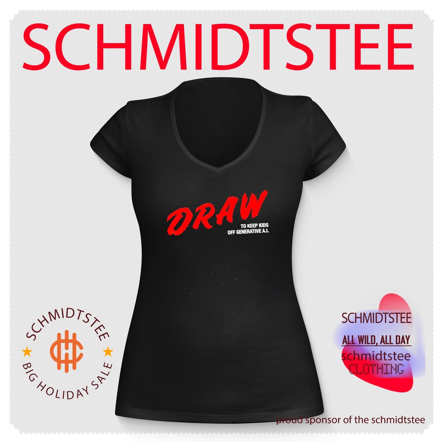 DRAW to keep kids off generative AI shirt