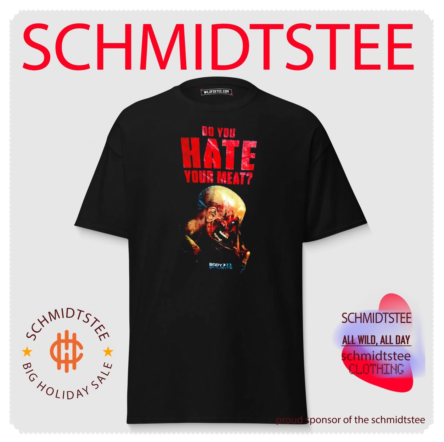 Do You Hate Your Meat Body Implants horror shirt