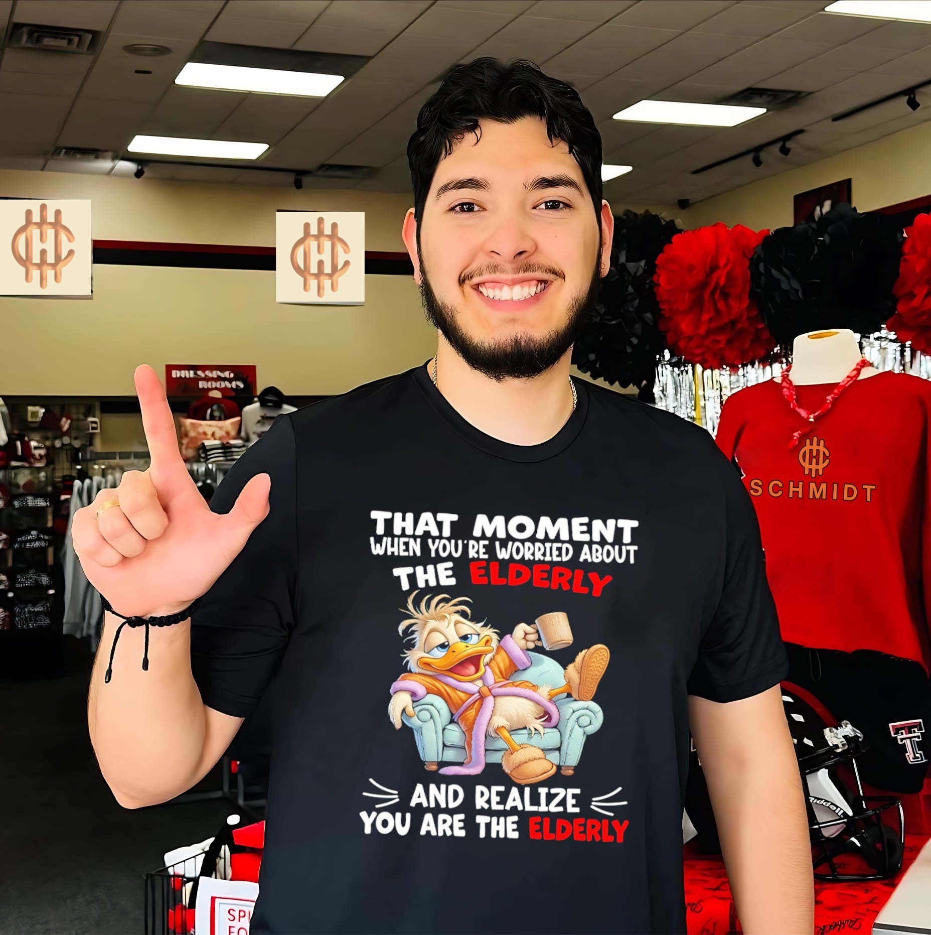 Duck that moment when you’re worried about the elderly and realize you are the elderly shirt