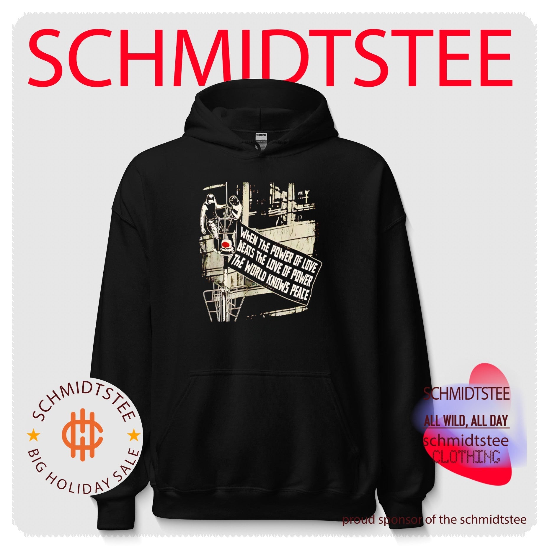 Empire State Building When The Power Of Love Beats The Love Of Power The World Knows Peace Shirt