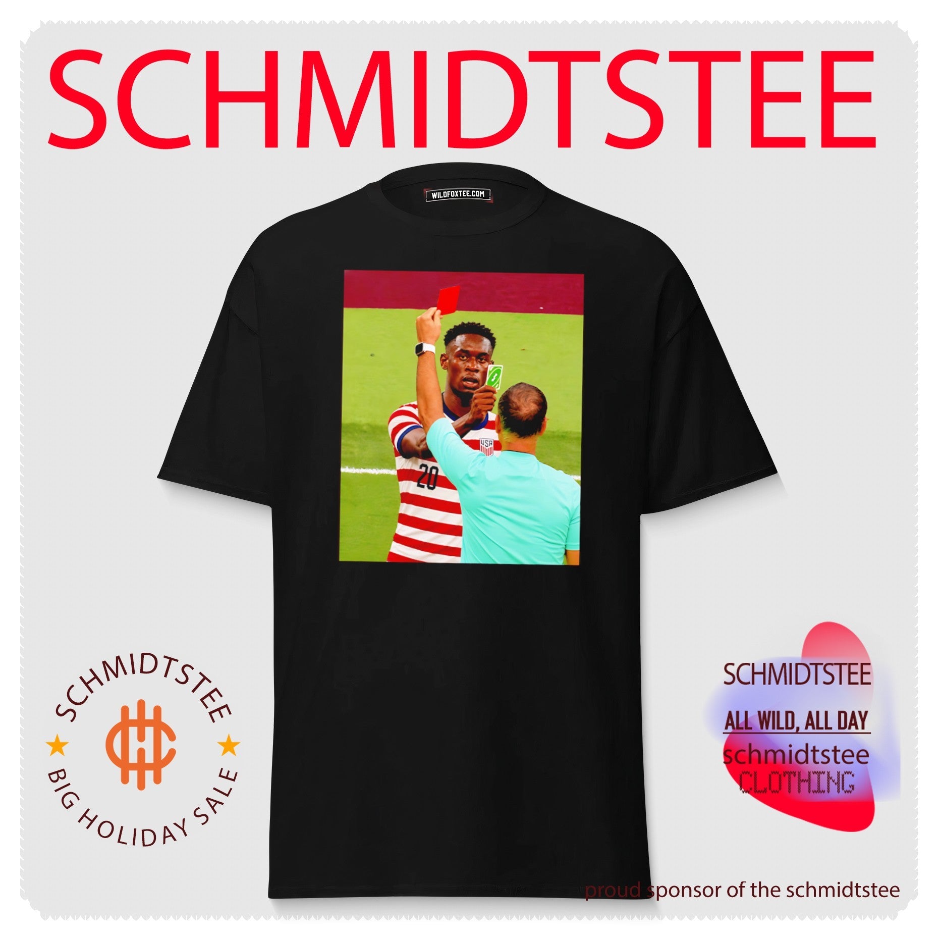 Folarin Balogun USMNT Uno Reverse Red Card Meme shirt