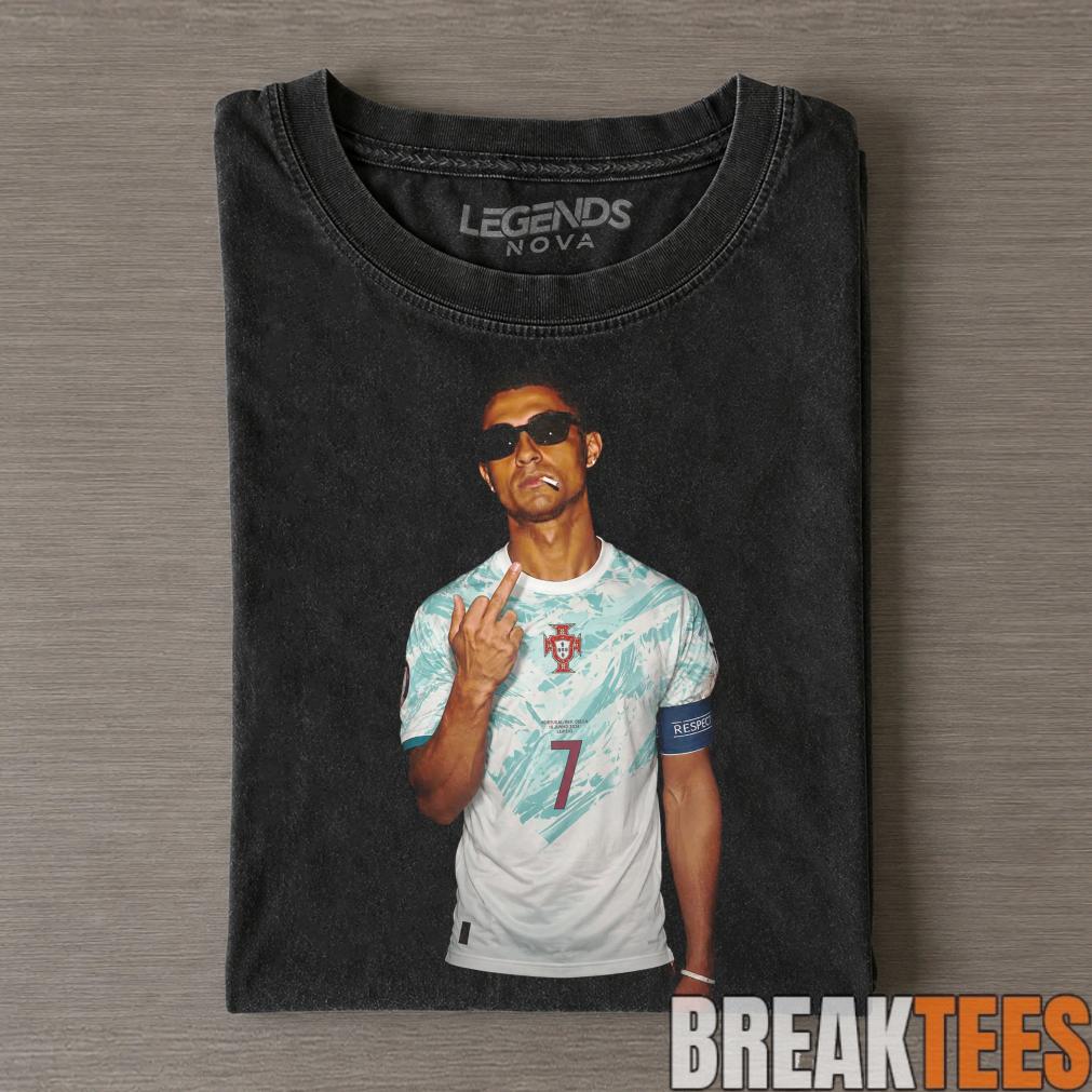 Funny Cristiano Ronaldo 2026 Middle Finger Tee